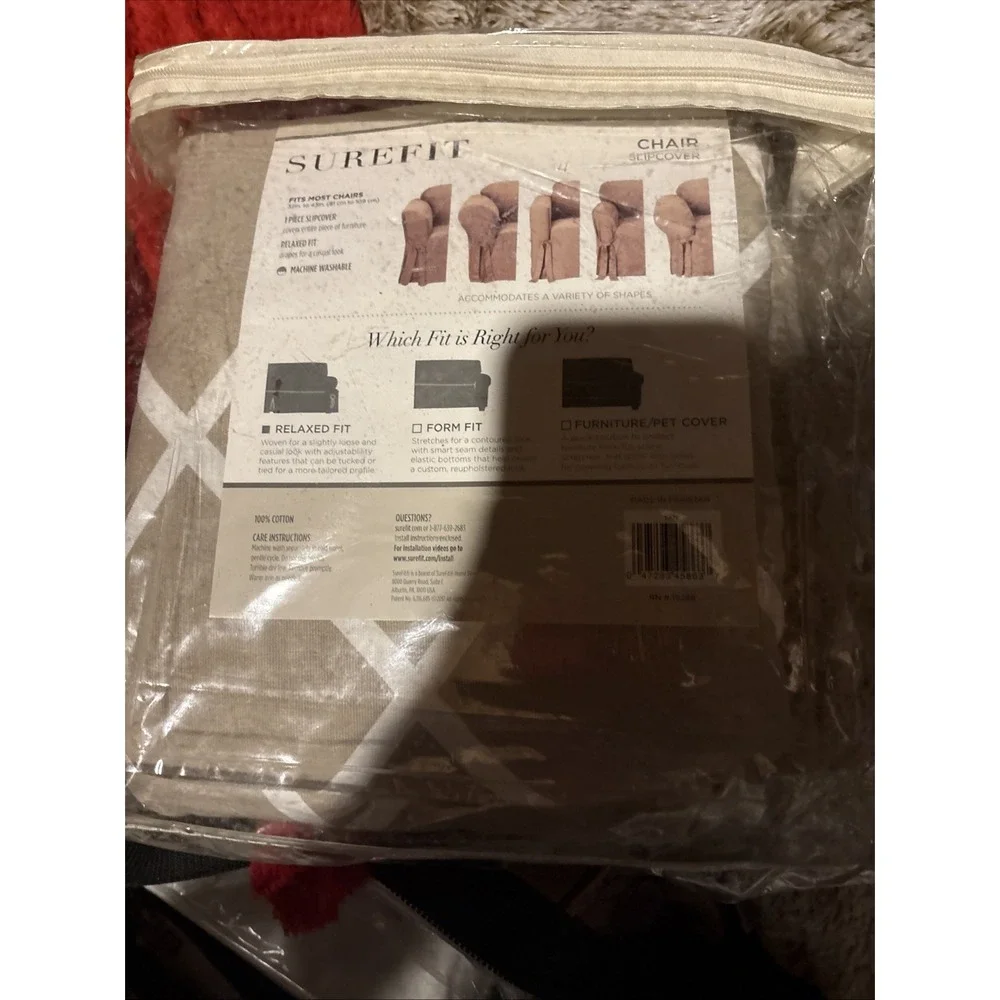 NEW Surefit  Essential White Chair Cover